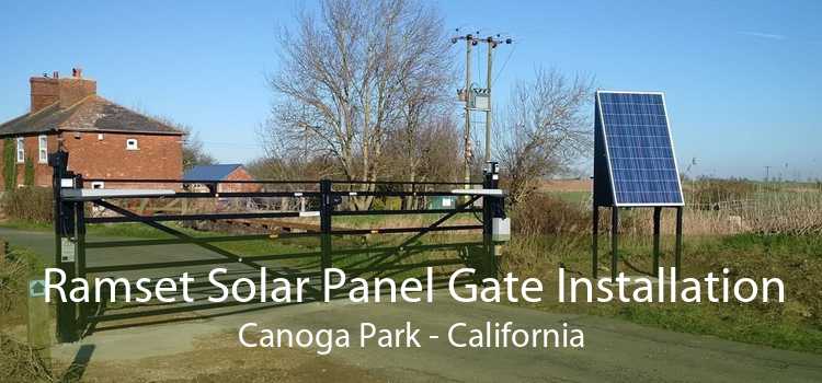 Ramset Solar Panel Gate Installation Canoga Park - California