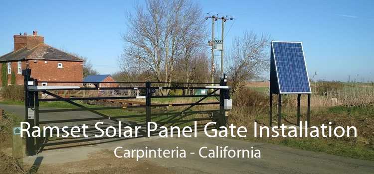 Ramset Solar Panel Gate Installation Carpinteria - California