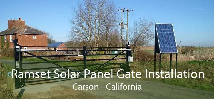 Ramset Solar Panel Gate Installation Carson - California