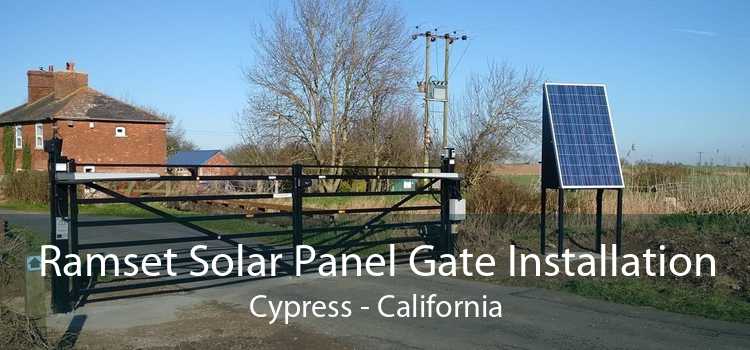 Ramset Solar Panel Gate Installation Cypress - California