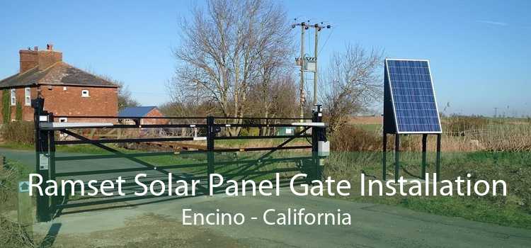 Ramset Solar Panel Gate Installation Encino - California