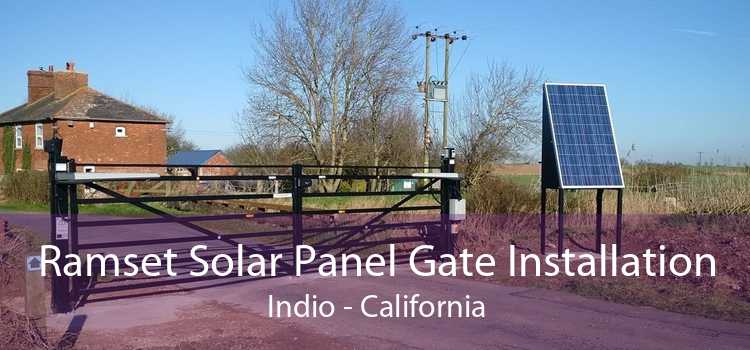 Ramset Solar Panel Gate Installation Indio - California
