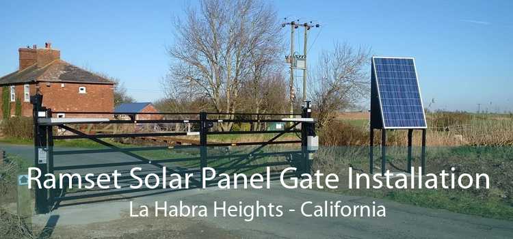 Ramset Solar Panel Gate Installation La Habra Heights - California