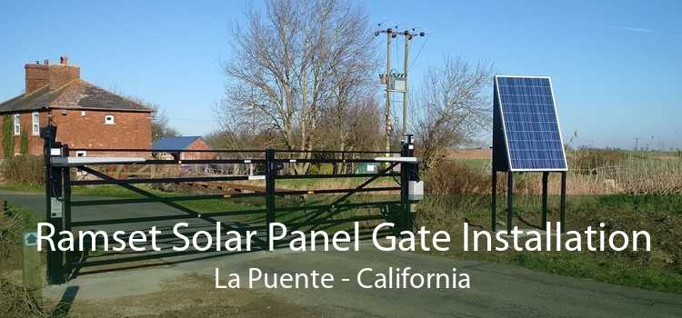 Ramset Solar Panel Gate Installation La Puente - California