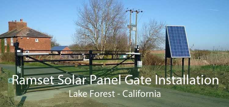 Ramset Solar Panel Gate Installation Lake Forest - California