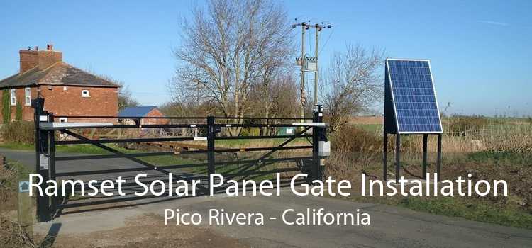 Ramset Solar Panel Gate Installation Pico Rivera - California