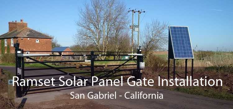 Ramset Solar Panel Gate Installation San Gabriel - California