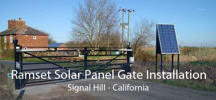 Ramset Solar Panel Gate Installation Signal Hill - California