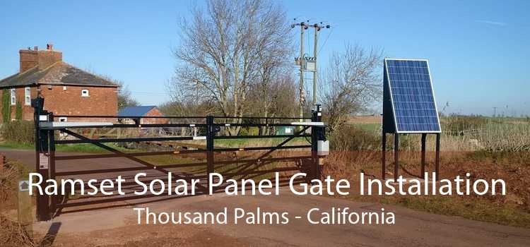 Ramset Solar Panel Gate Installation Thousand Palms - California