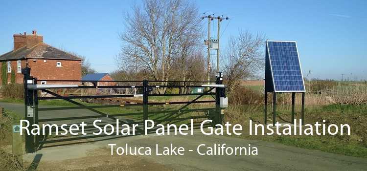 Ramset Solar Panel Gate Installation Toluca Lake - California