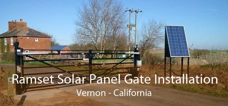 Ramset Solar Panel Gate Installation Vernon - California